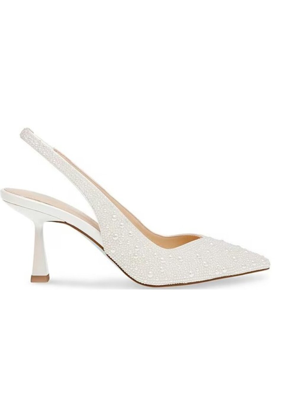 Betsey Johnson Blue by Betsey Johnson Clark Iridescent Pearl Slingback Pumps 11W - Picture 5 of 14